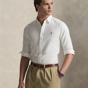 Ralph Lauren White Casual Button Down Shirt NWOT